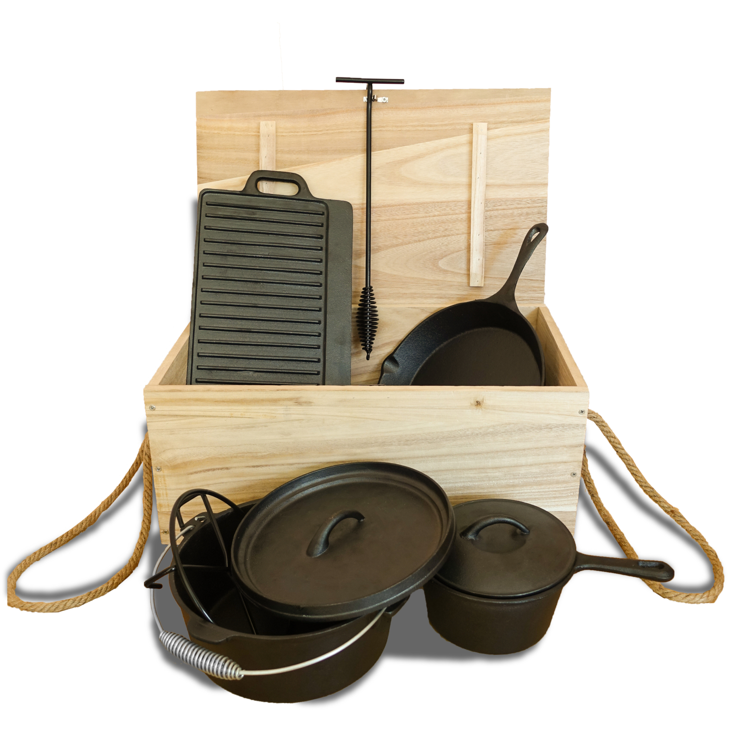 J. Westerholt Koch- und Grillset Gusseisen