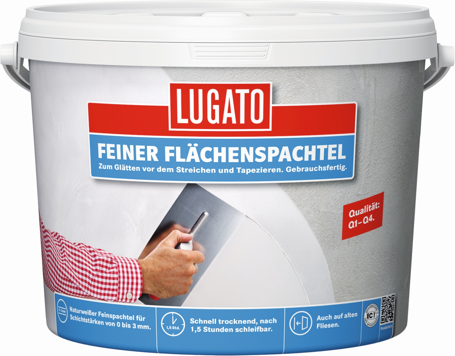 Lugato feiner Flächenspachtel 5 kg