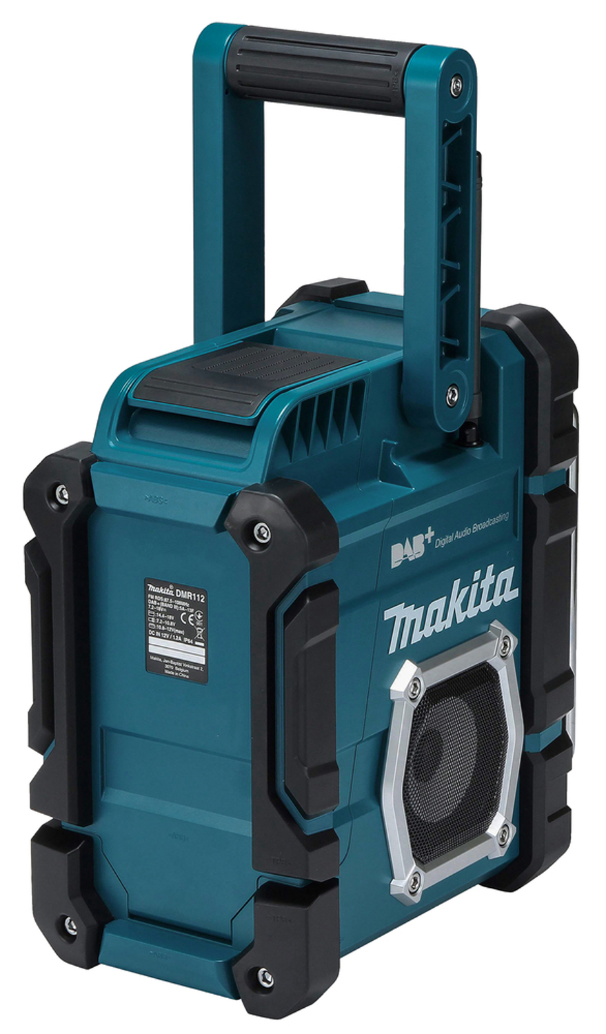 Makita Akku-Baustellenradio DMR112, mit Netzteil, ohne Akku und Ladegerät Makita Akku-Baustellenradio DMR112, mit Netzteil, ohne Akku und Ladegerät