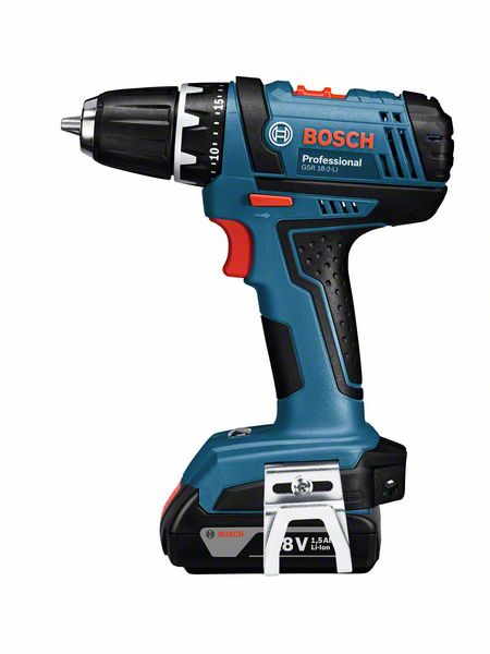 Bosch Akku-Bohrschrauber GSR 18-2 LI Professional 2 x 1,5 Ah