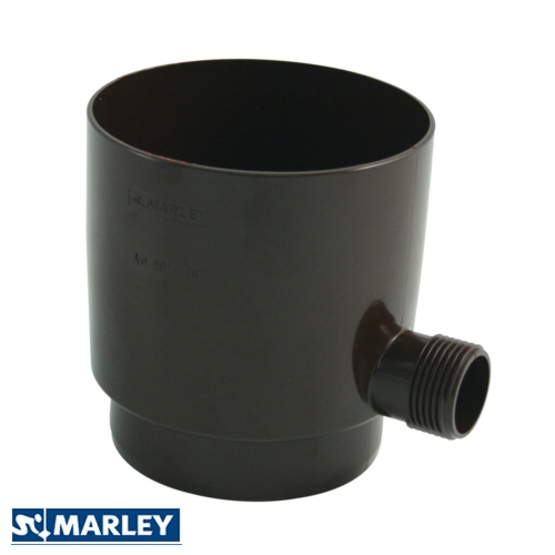 MARLEY Regensammler 105mm Durchmesser grau mit Überlaufstop