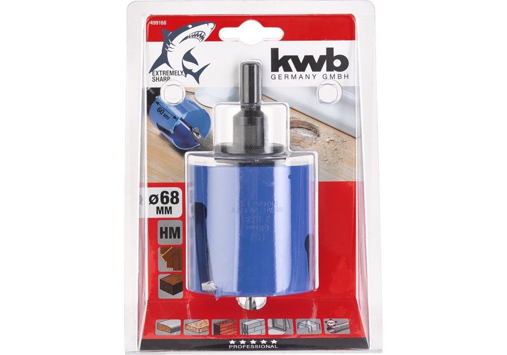 KWB Lochsäge Hartmetall bestückt Ø68 mm
