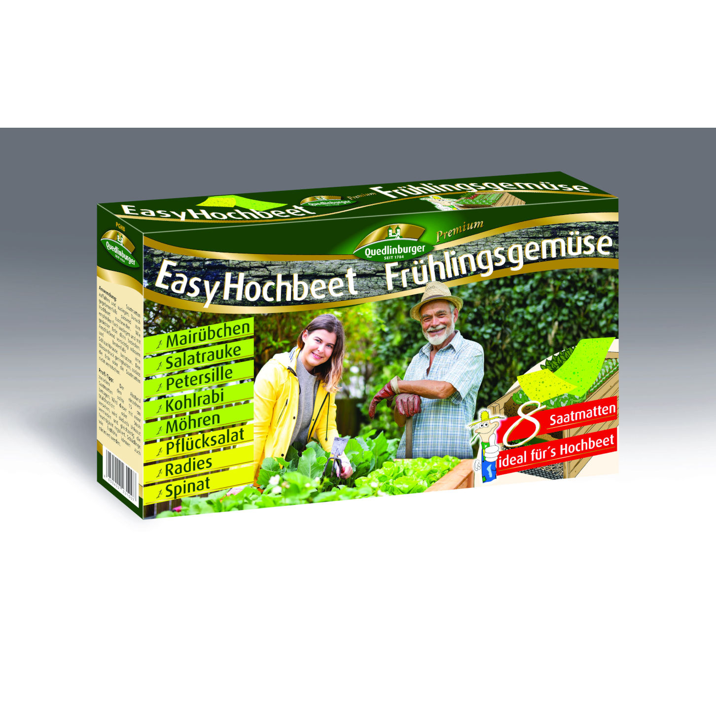 Quedlinburger Sämereien 8 in 1 Easy Hochbeet Frühlingsgemüse