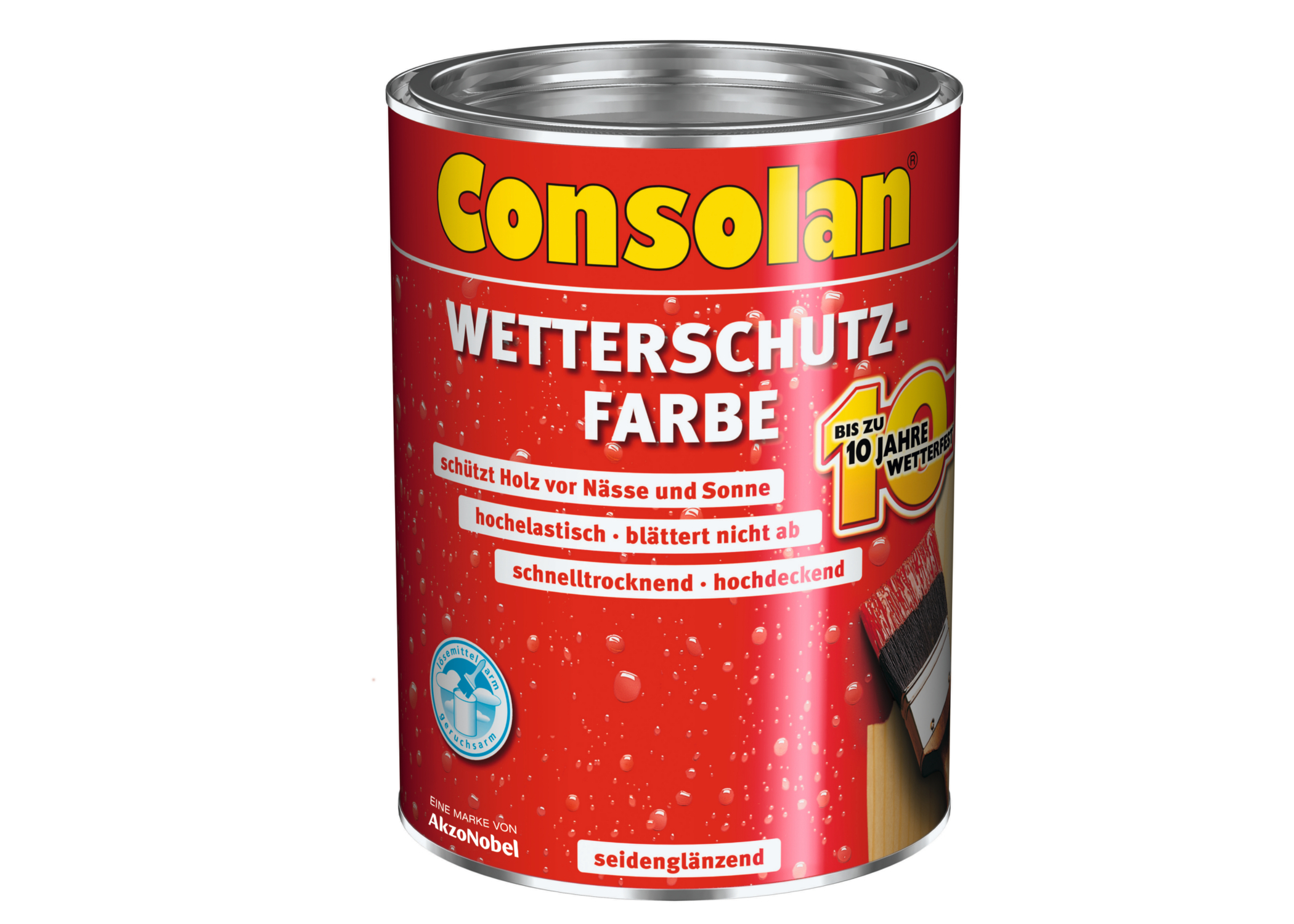 Consolan Wetterschutzfarbe anthrazitgrau 2,5 Liter