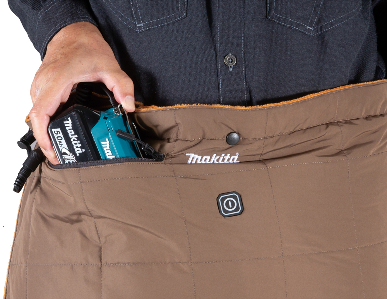 Makita Akku-Thermoweste DCV202ZL, Größe L, ohne Akku und Ladegerät