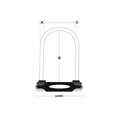 Master Lock Bügelschloss 150 mm x 80 mm