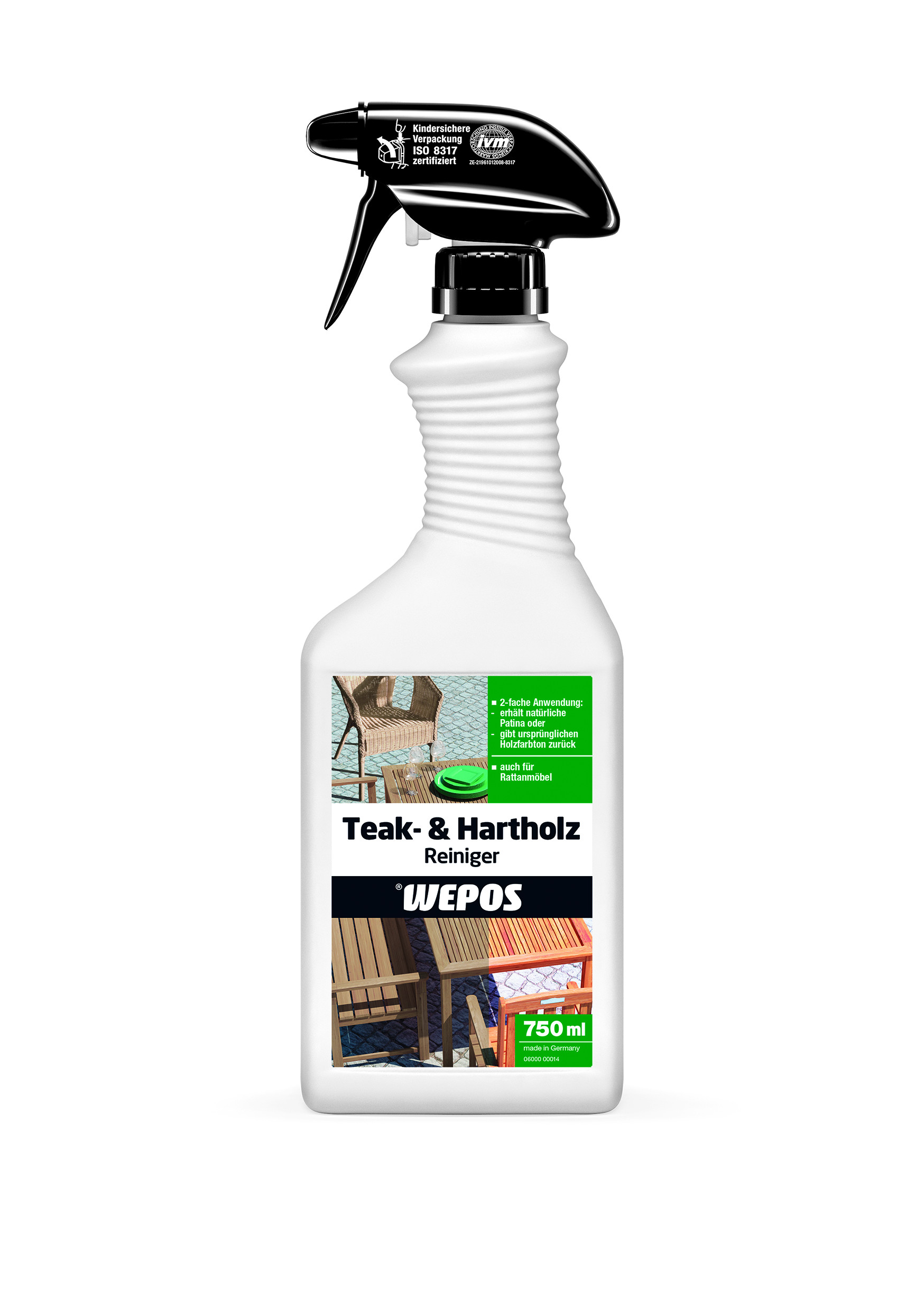 Wepos Teak-& Hartholz Reiniger 750 ml