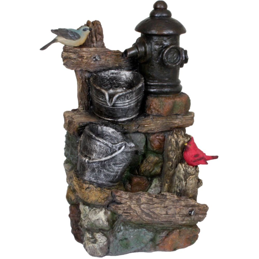 Garden Pleasure Brunnen Metis in Holz-/Stein-Optik