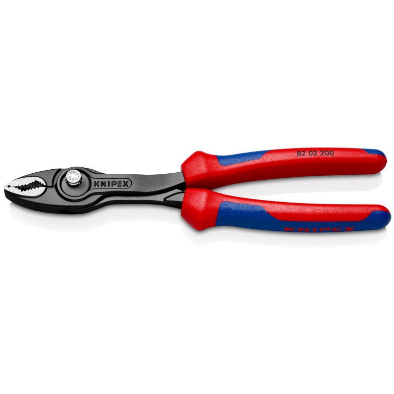 Knipex Frontgreifzange TwinGrip 200 mm Griffe mit Mehrkomponentenhüllen 82 02 200