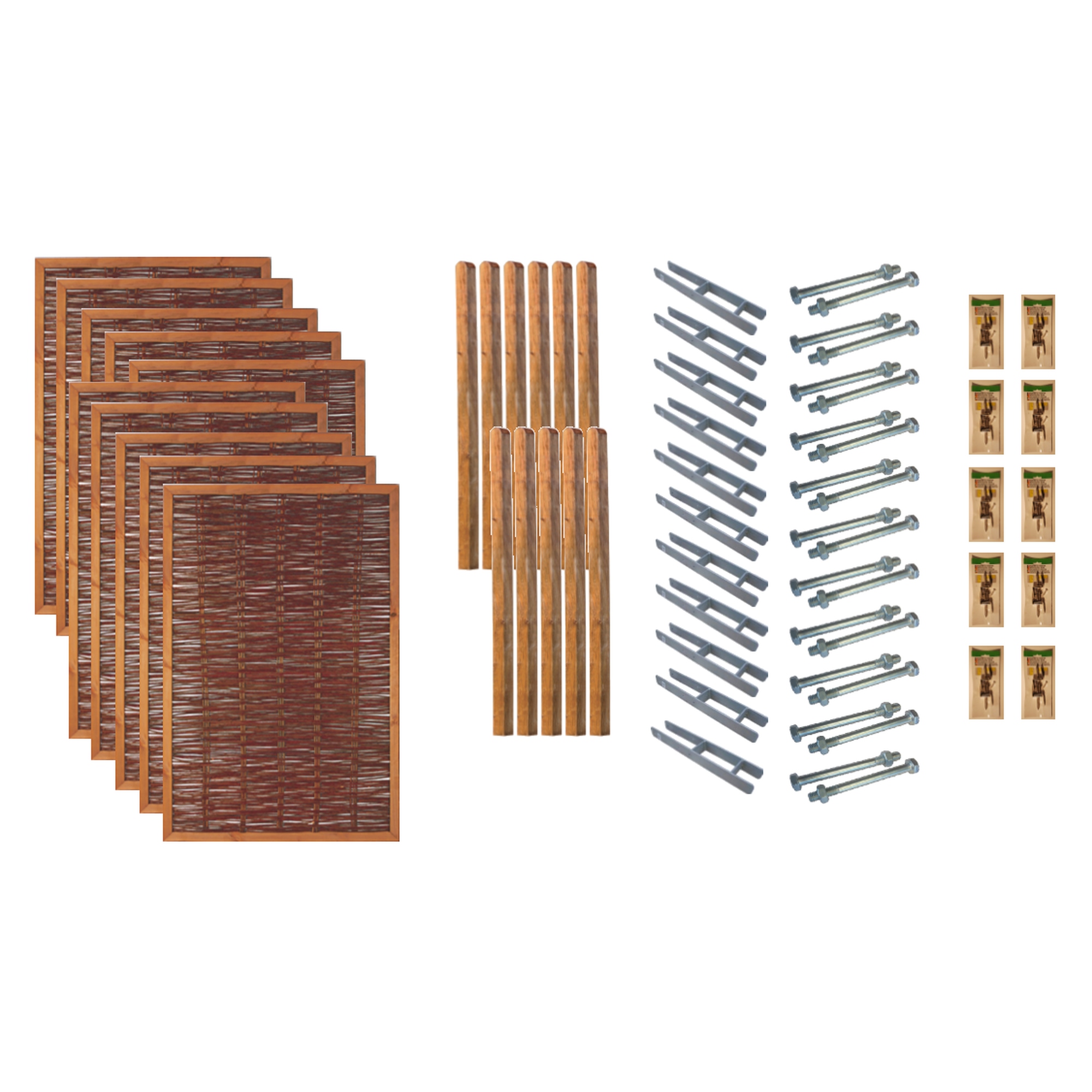 Tetzner & Jentzsch Sichtschutz Zaun-Set Fresno Weide 1299 x 180 cm