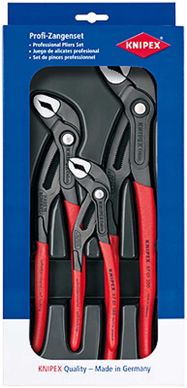 Knipex Cobra® Wasserpumpenzangen Set, 3tlg.