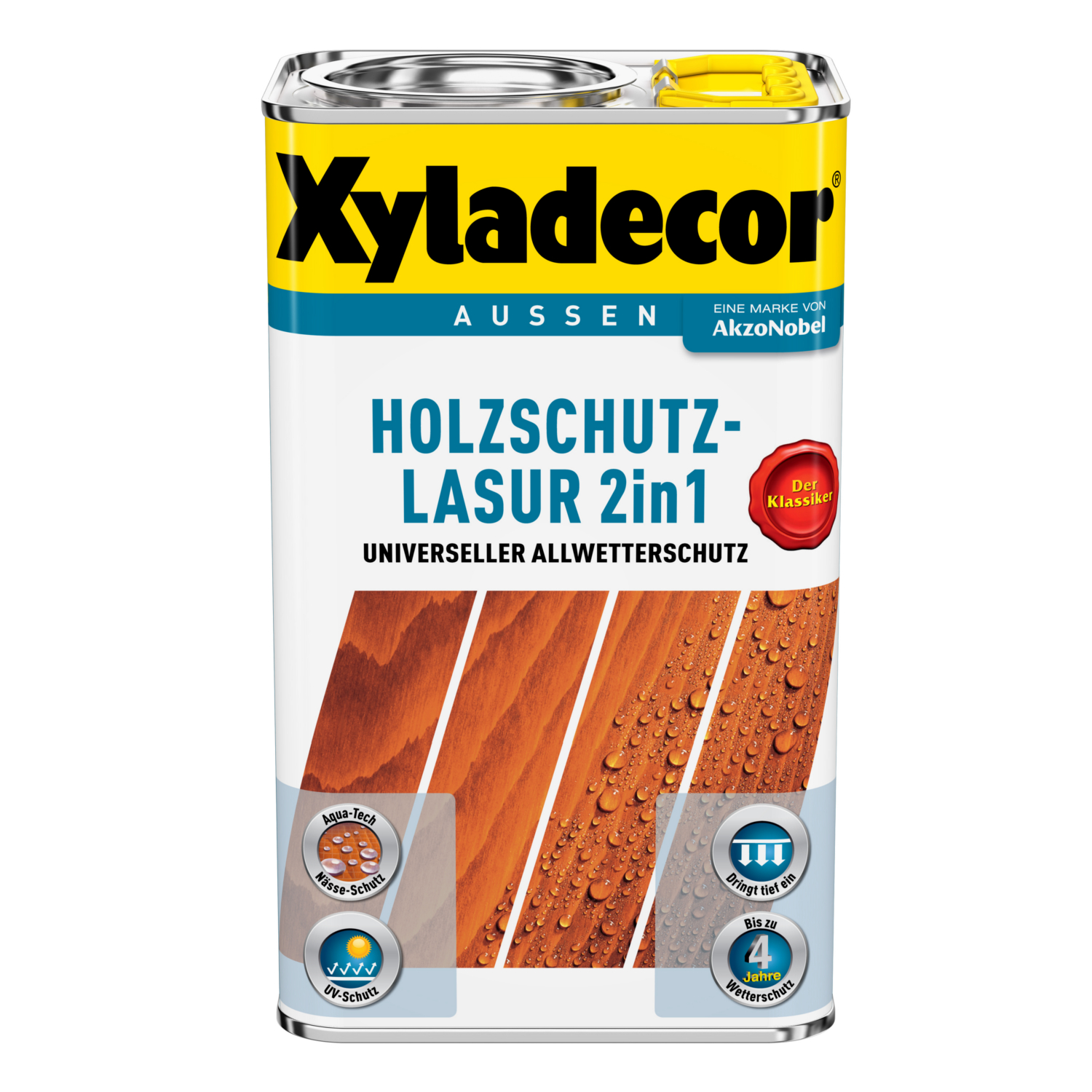 Xyladecor Holschutz-Lasur 2 in 1 nussbaum