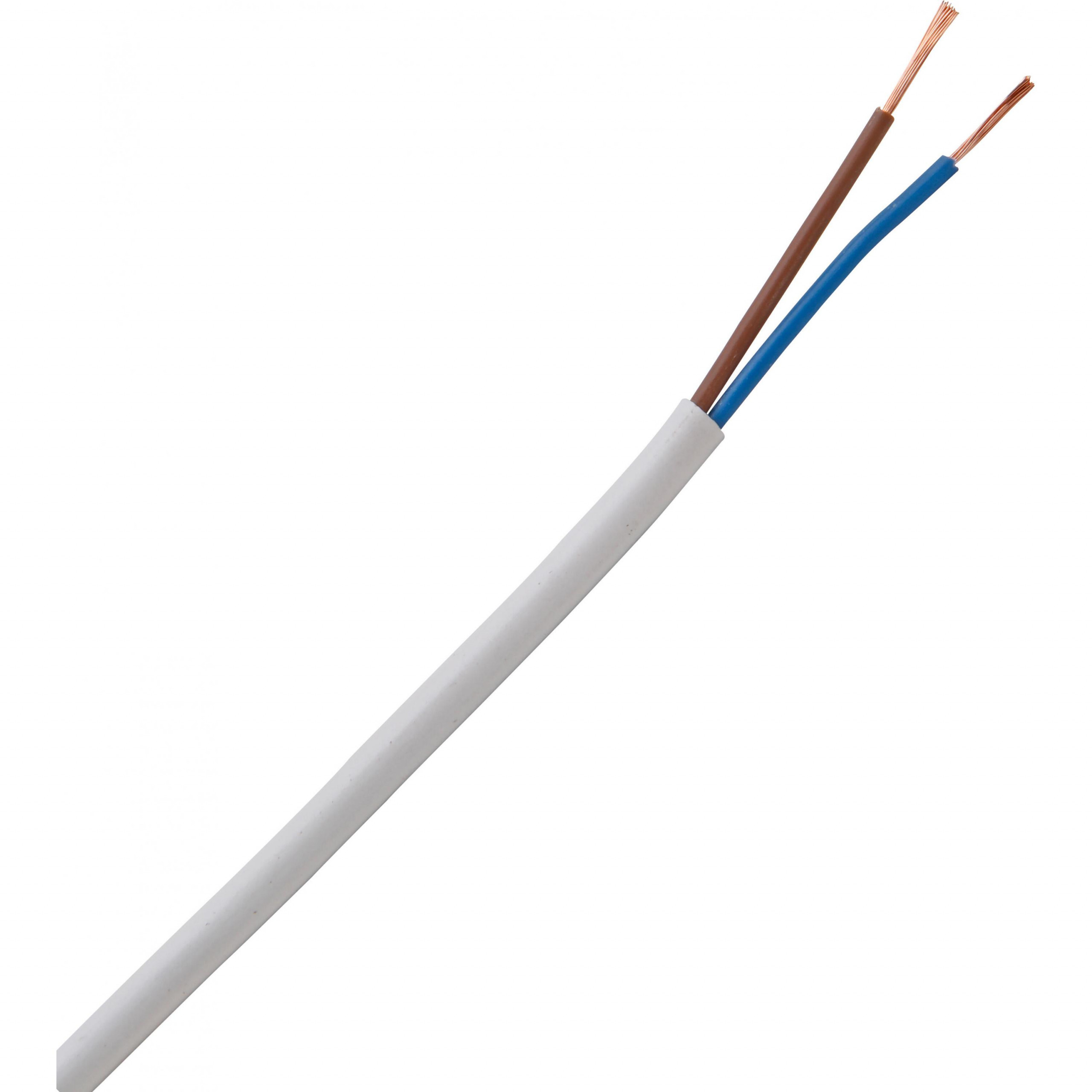 Kopp Leichte Schlauchleitung H 03 VV-F 2 x 0,75 mm² 10 m Ring weiß