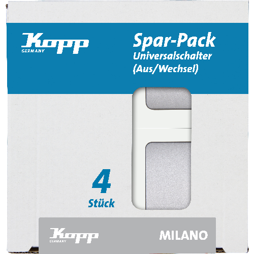 Kopp Profi-Pack 4 Universalschalter Milano