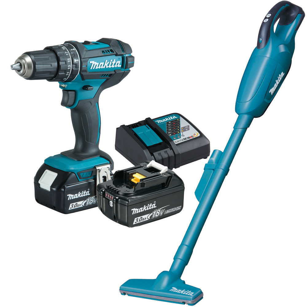 Makita Akku-Kombo-Kit DLX2422 DCL181FZ + DHP482Z