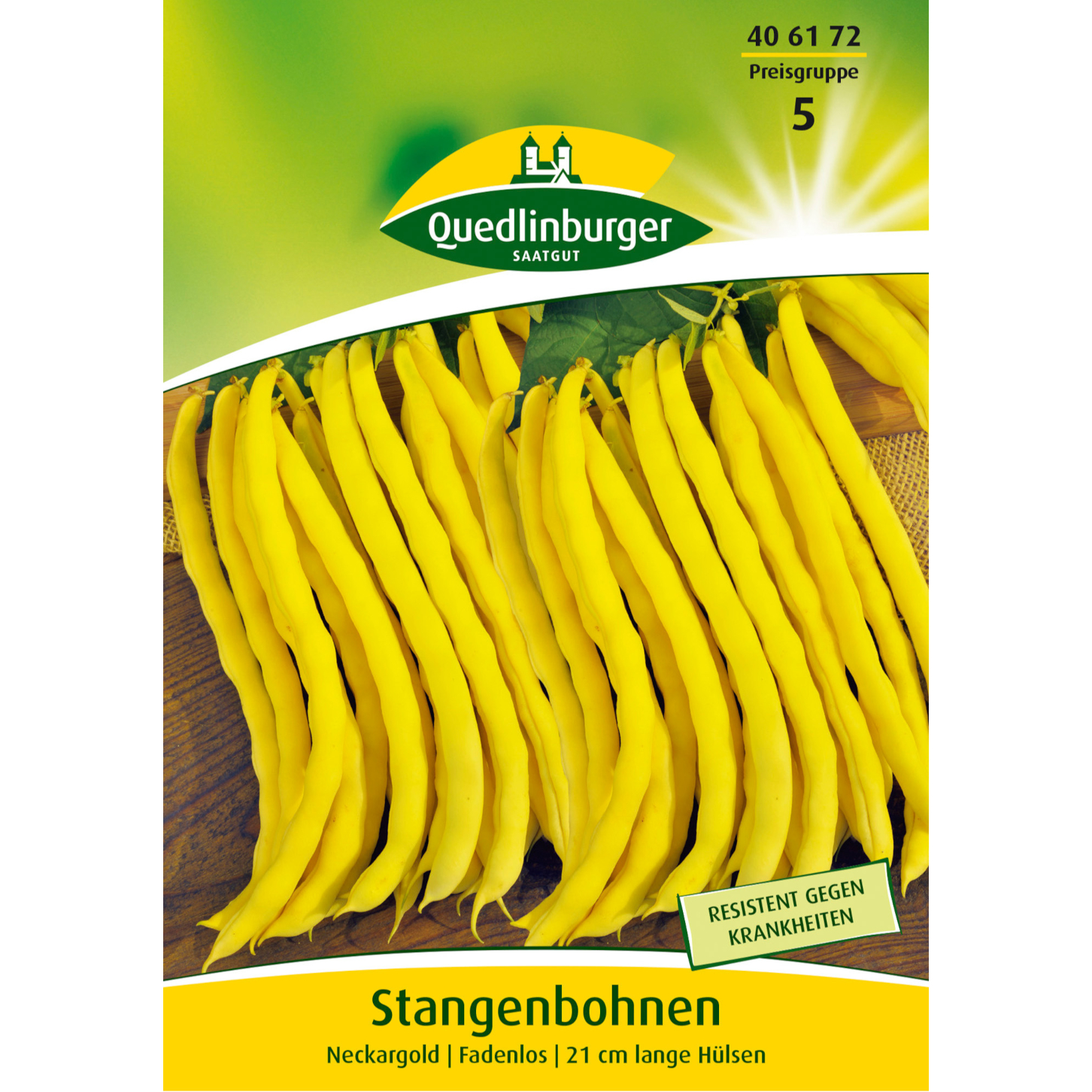 Quedlinburger Sämereien Stangenbohnen Neckargold