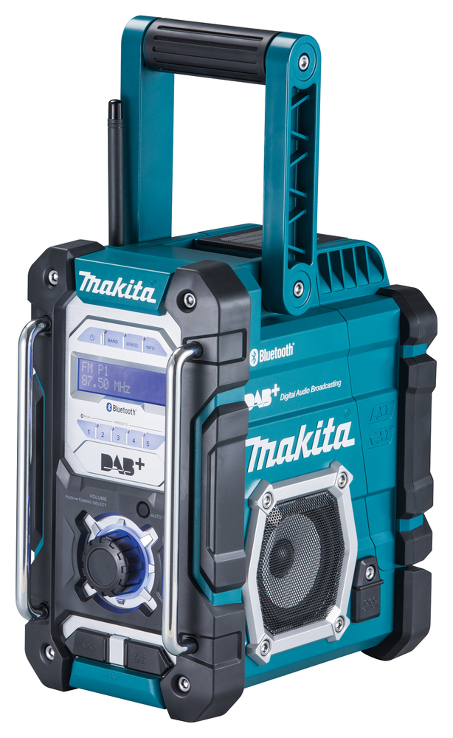 Makita Akku-Baustellenradio DMR112, mit Netzteil, ohne Akku und Ladegerät Makita Akku-Baustellenradio DMR112, mit Netzteil, ohne Akku und Ladegerät