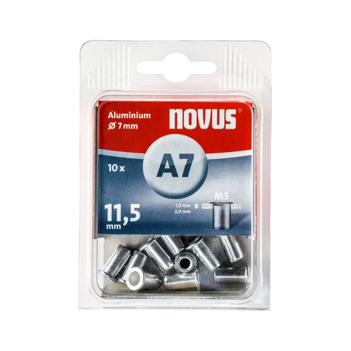 Novus 30 Aluminium-Blindnietmutter Typ A7 M5