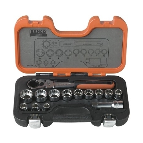 BAHCO Steckschlüssel Satz S140T 14-tlg.