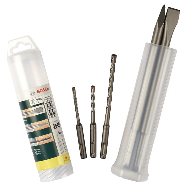 BOSCH 5-teiliges SDS-plus Meißel- und Bohrer-Set