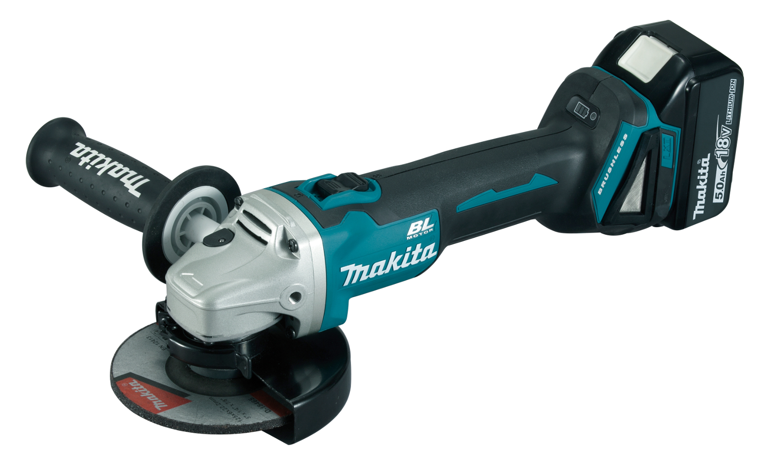 Makita DGA506RTJ Akku-Winkelschleifer 18 V / 125 mm