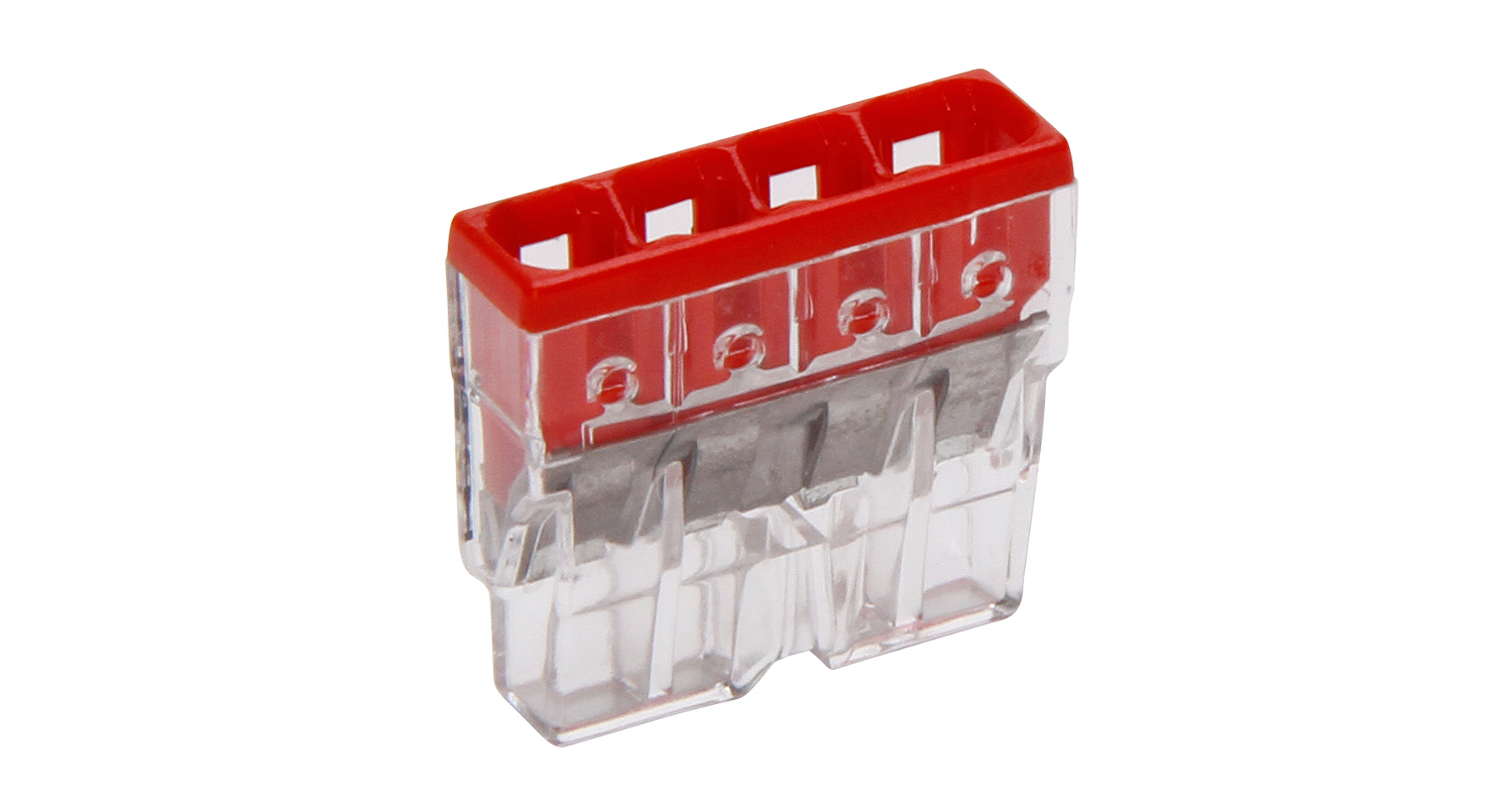 Wago Compact Verbindungsdosenklemme 4-Leiter-Klemme 10 Stück