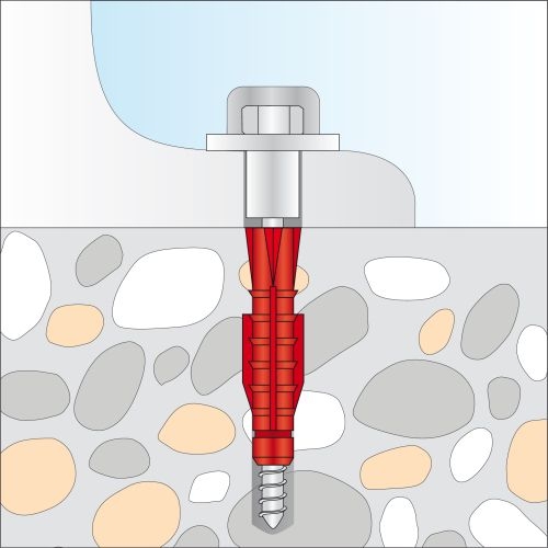 Tox Stand-WC-Befestigung WC-E1 TOILET (2 Stk.)