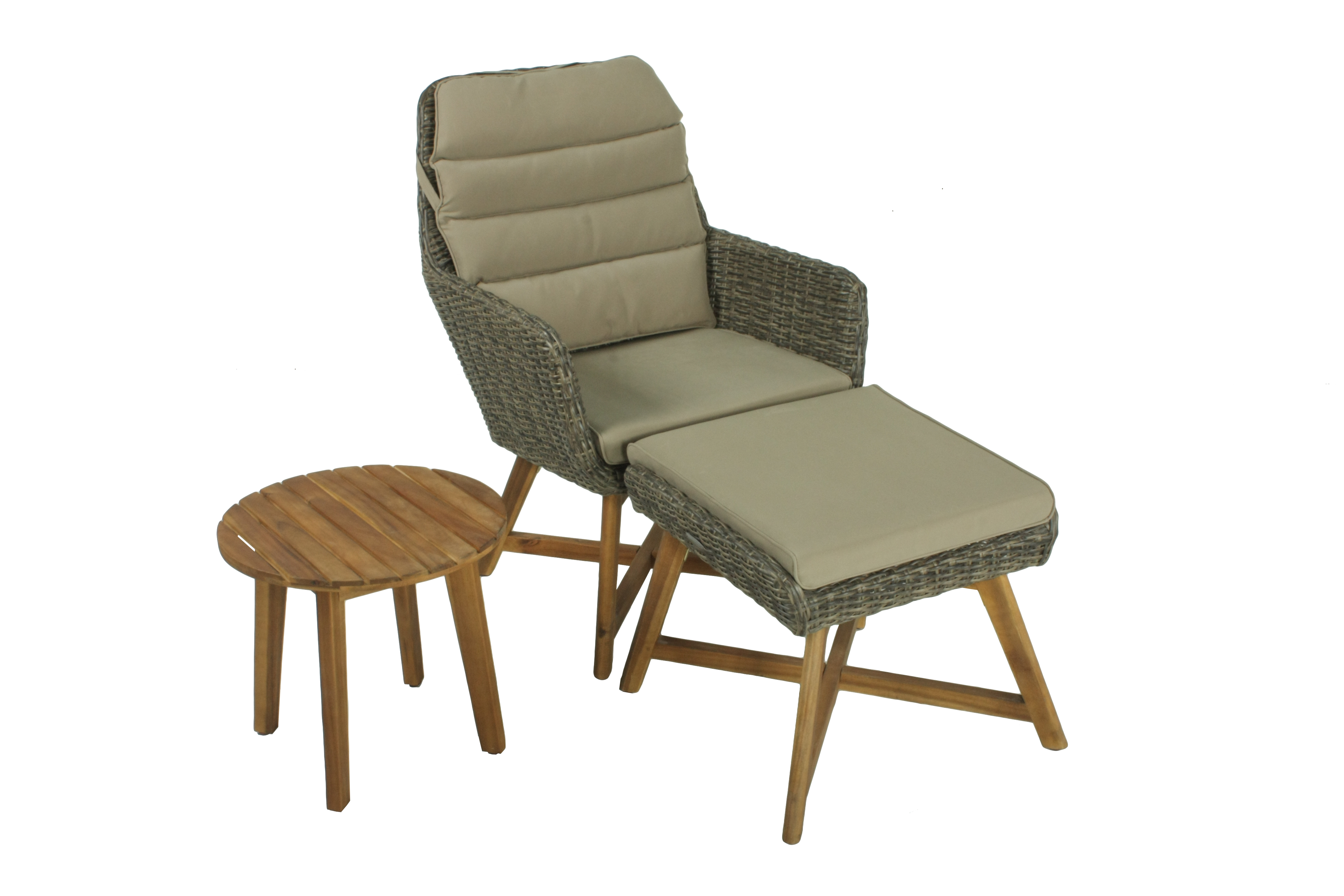 Garden Pleasure Lounger-Set Calvia coffee