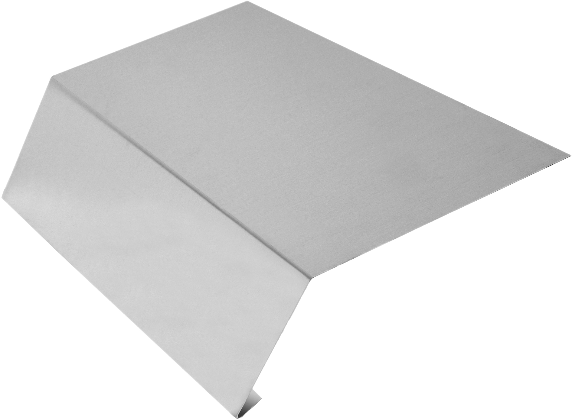 Sarei Rinneneinhang ohne Wasserfalz 60 x 125 mm, 100 cm lang, Aluminium natur