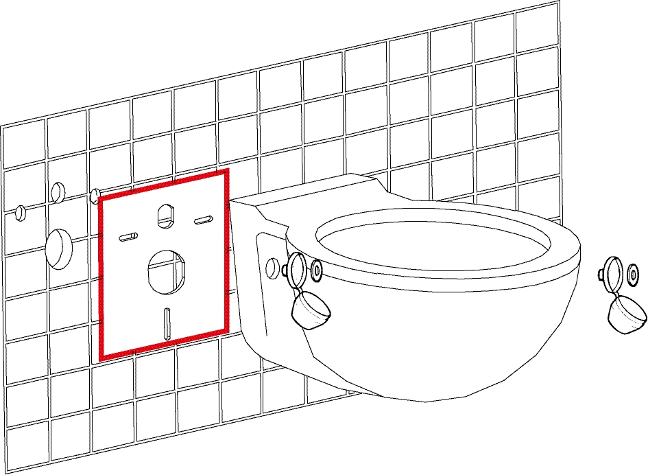 Sanitop Schallschutz Set für Wand-WC + Bidet