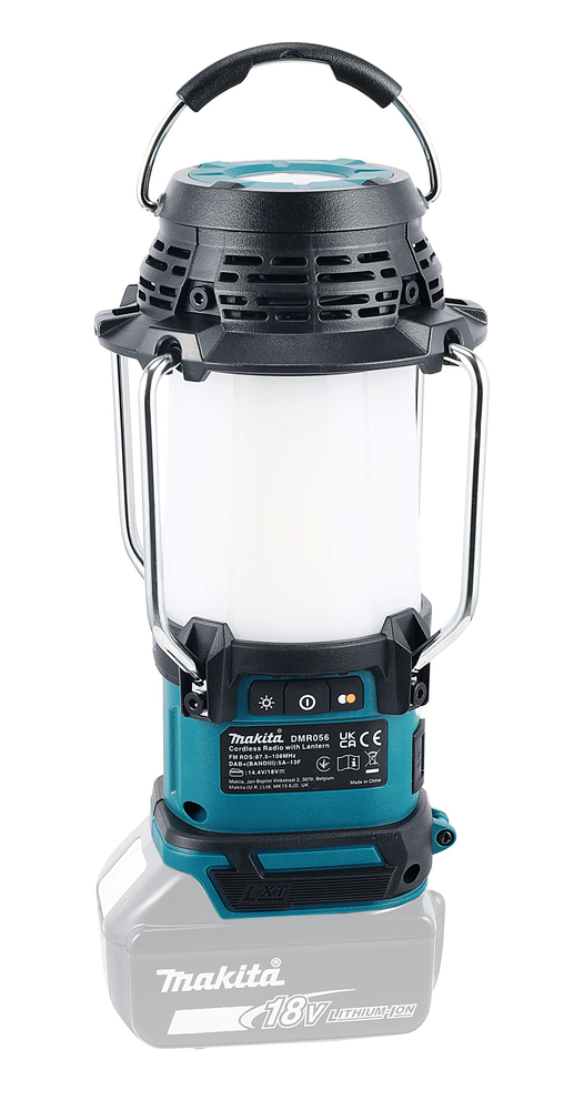 Makita Akku-Radio mit Laterne DMR056, ohne Akku und Ladegerät Makita Akku-Radio mit Laterne DMR056, ohne Akku und Ladegerät