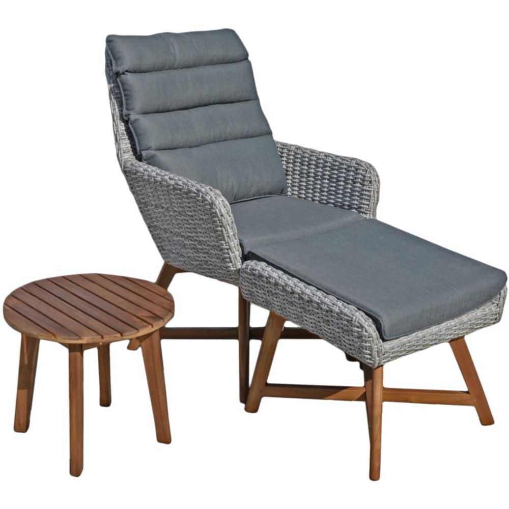 Garden Pleasure Lounger-Set Calvia grau